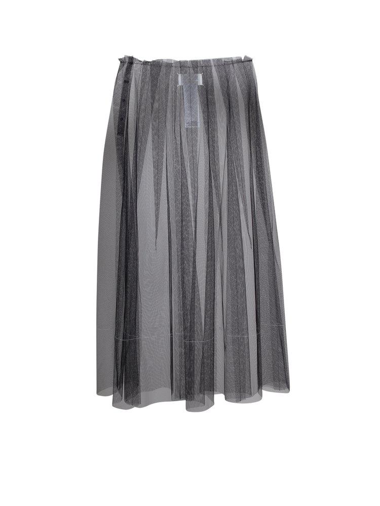 Maison Margiela High Waist Tulle Midi Skirt商品第1张图片规格展示
