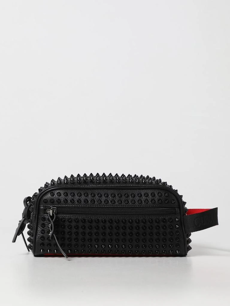商品Christian Louboutin|Christian Louboutin Blaster beauty case in grained leather with all over Spikes,价格¥6654,第1张图片