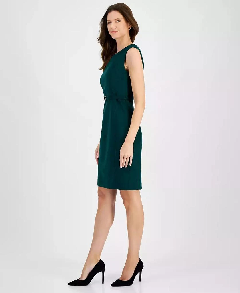 商品Kasper|Women's Faux-Suede Sheath Dress,价格¥317,第3张图片详细描述