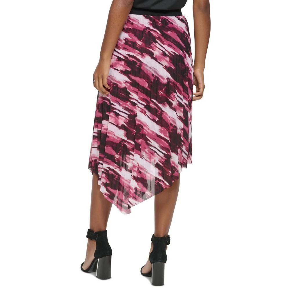 商品Calvin Klein|Women's Printed Asymmetrical Hem Pleated Midi Skirt,价格¥238,第2张图片详细描述