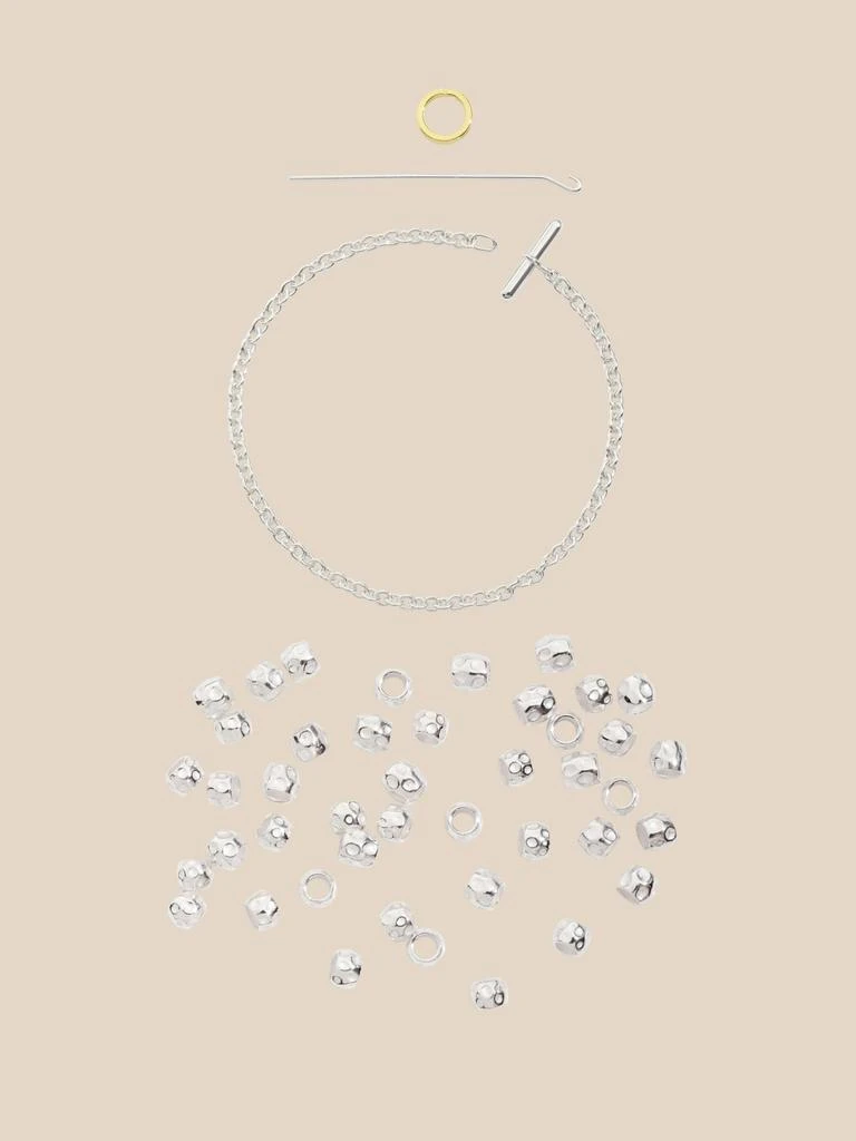 商品Dodo|Granelli bracelet in silver and rose gold and yellow gold ring,价格¥5379,第3张图片详细描述