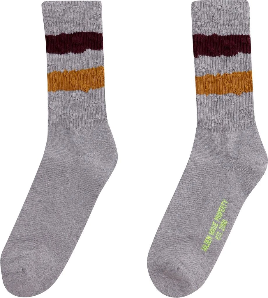 商品Golden Goose|Golden Goose Deluxe Brand Striped Ribbed Socks,价格¥472,第2张图片详细描述