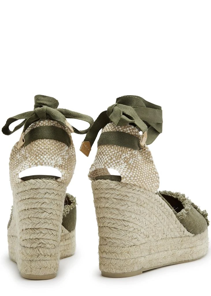 商品CASTAÑER|Clarina 100 canvas wedge platform espadrilles,价格¥1339,第3张图片详细描述