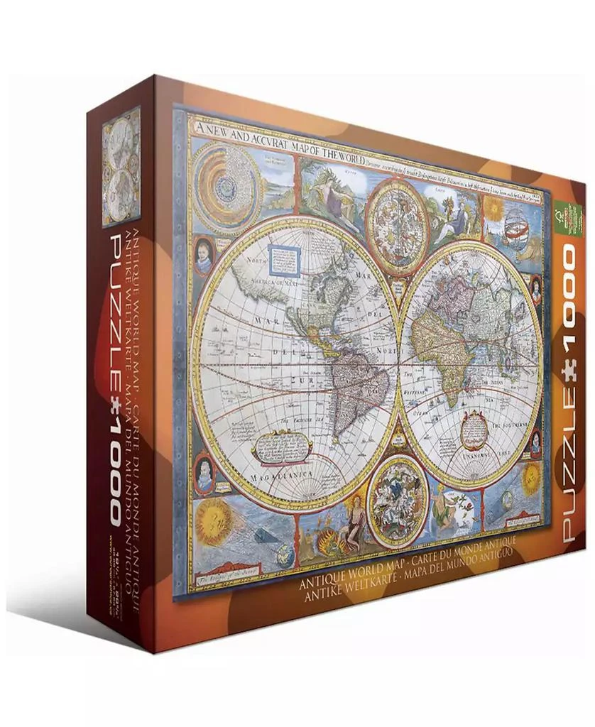 商品Crayola|Antique World Map - 1000 Piece Puzzle,价格¥141,第1张图片