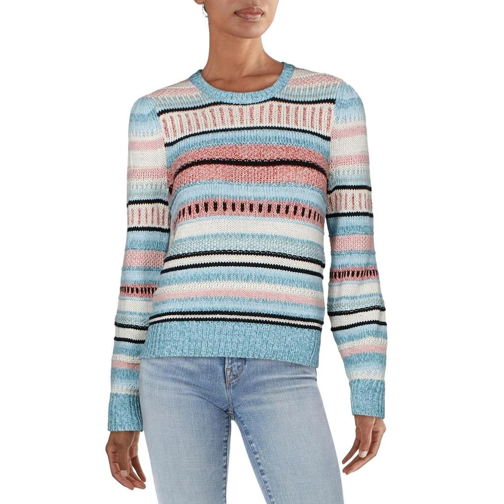 商品Ralph Lauren|Polo Ralph Lauren Womens Linen Blend Striped Sweater,价格¥418,第1张图片