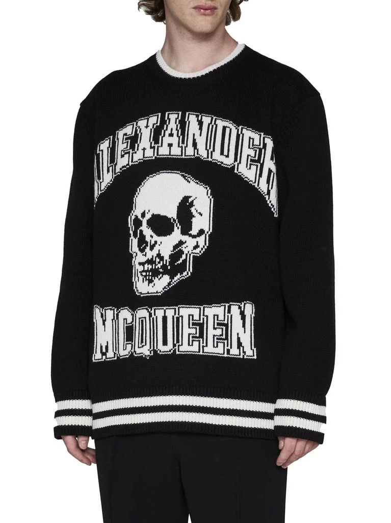 商品Alexander McQueen|Black Pullover With Skull Logo Inlay,价格¥4233,第3张图片详细描述