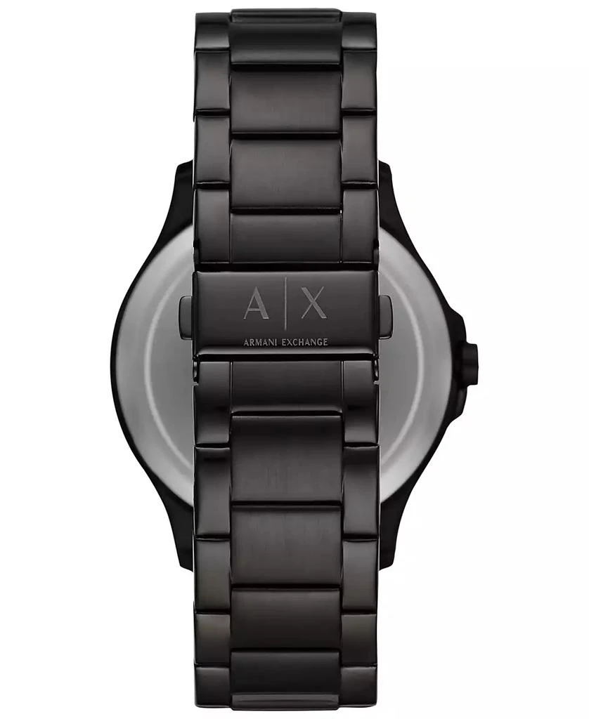 商品Armani Exchange|Men's Black Stainless Steel Bracelet Watch 46mm,价格¥907,第3张图片详细描述