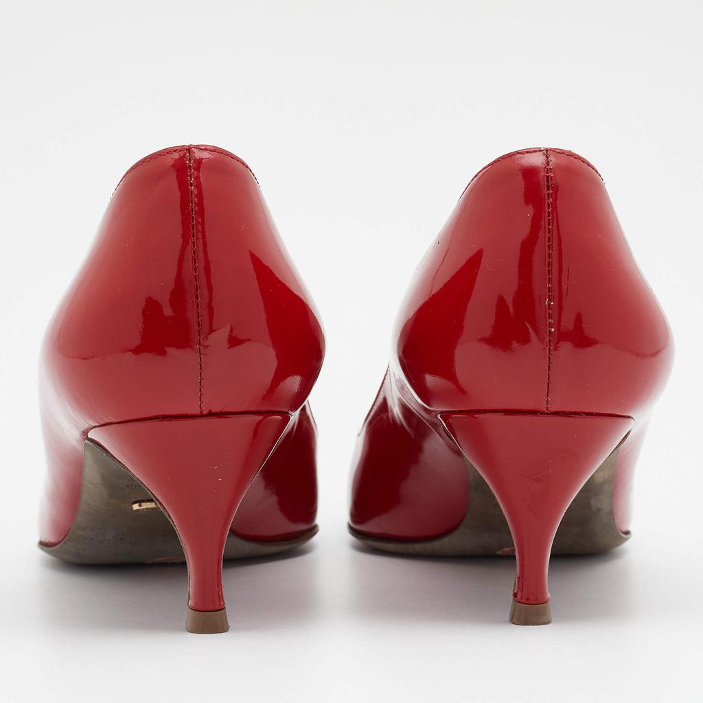 Sergio Rossi Red Patent Leather Pumps Size 37商品第5张图片规格展示