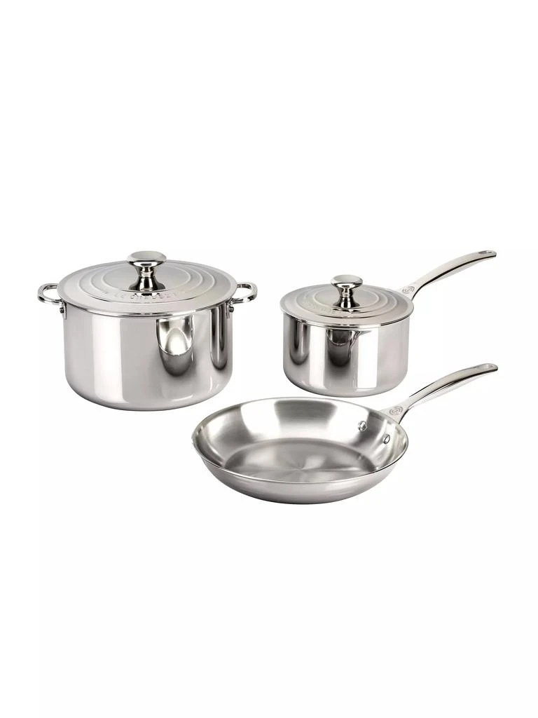 商品Le Creuset|5-Piece Stainless Steel Cookware Set,价格¥4736,第2张图片详细描述