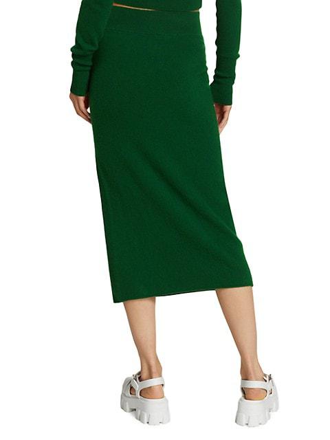 Cashmere Blend Pencil Skirt商品第5张图片规格展示