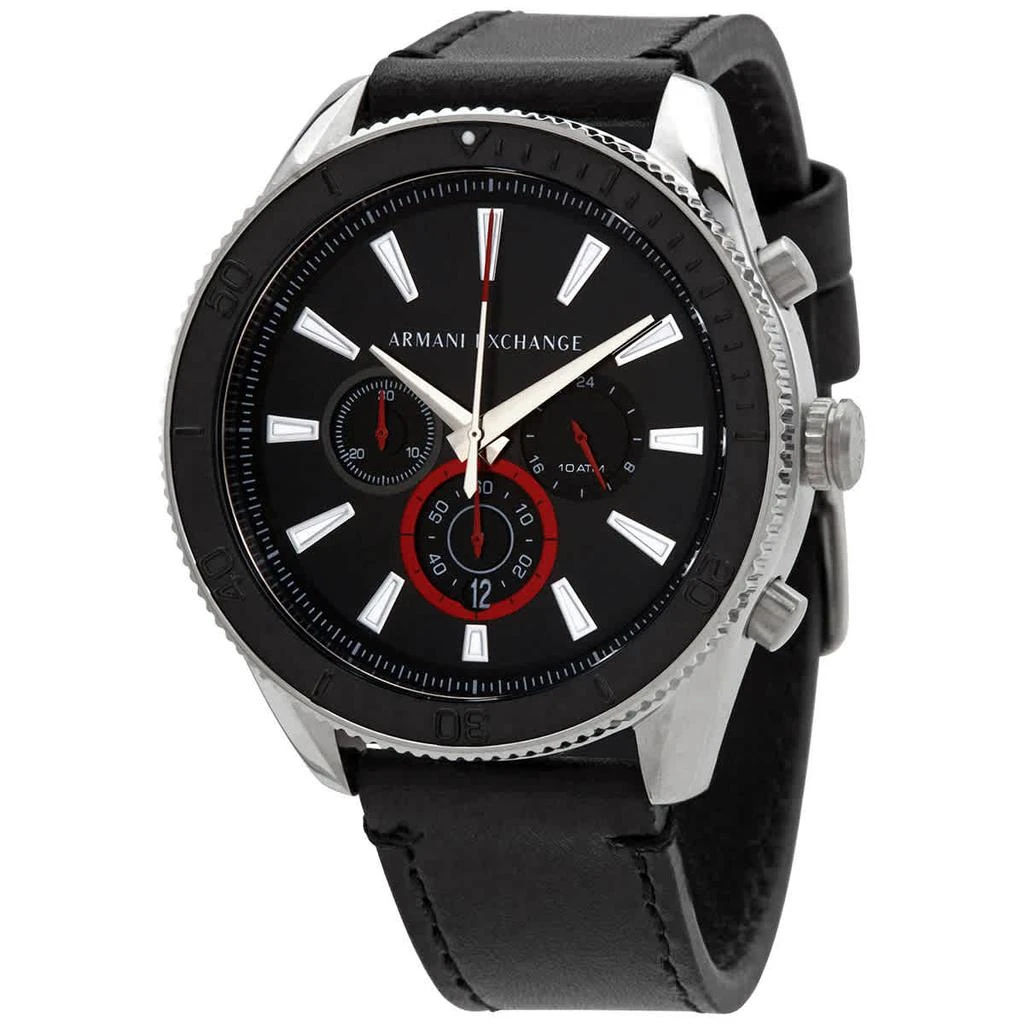 商品Armani Exchange|Armani Exchange Chronograph Quartz Black Dial Mens Watch AX1817,价格¥662,第1张图片