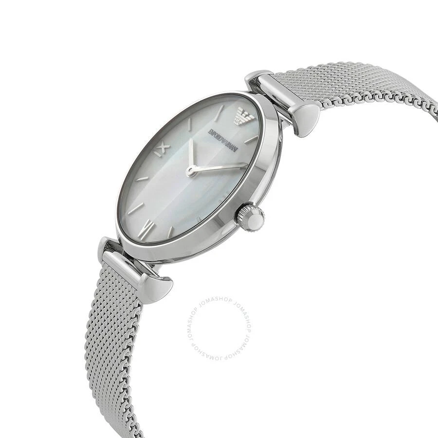 商品Emporio Armani|Gianni T-Bar Quartz Blue Dial Ladies Watch AR1955I,价格¥886,第2张图片详细描述