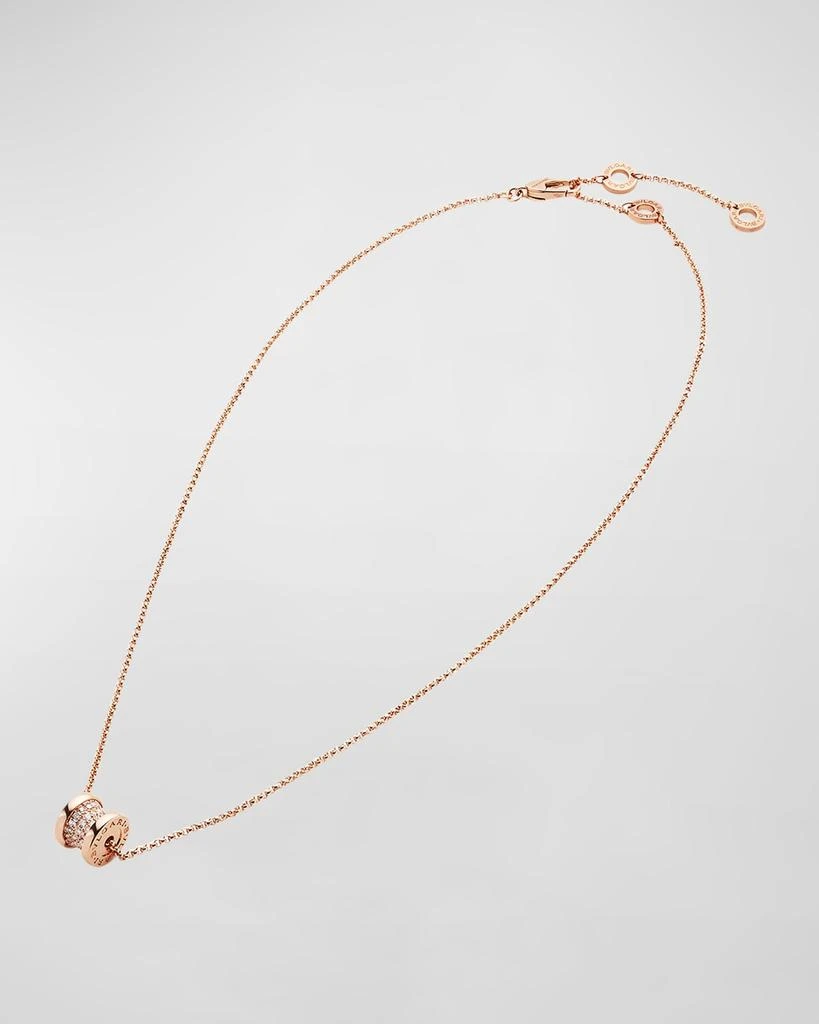 商品BVLGARI|B.Zero1 18k Rose Gold Diamond Charm Necklace,价格¥35526,第3张图片详细描述