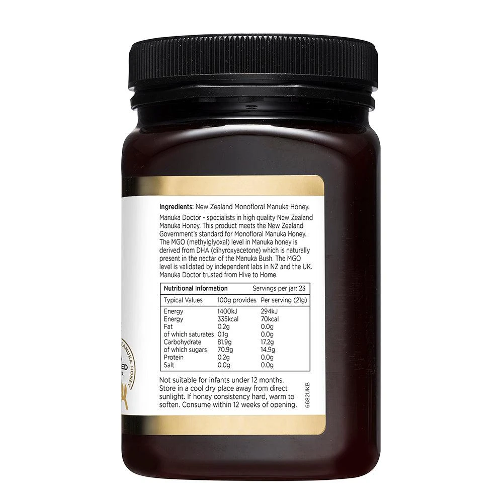 商品Manuka Doctor|540 MGO麦卢卡蜂蜜 500g 单花,价格¥381,第3张图片详细描述