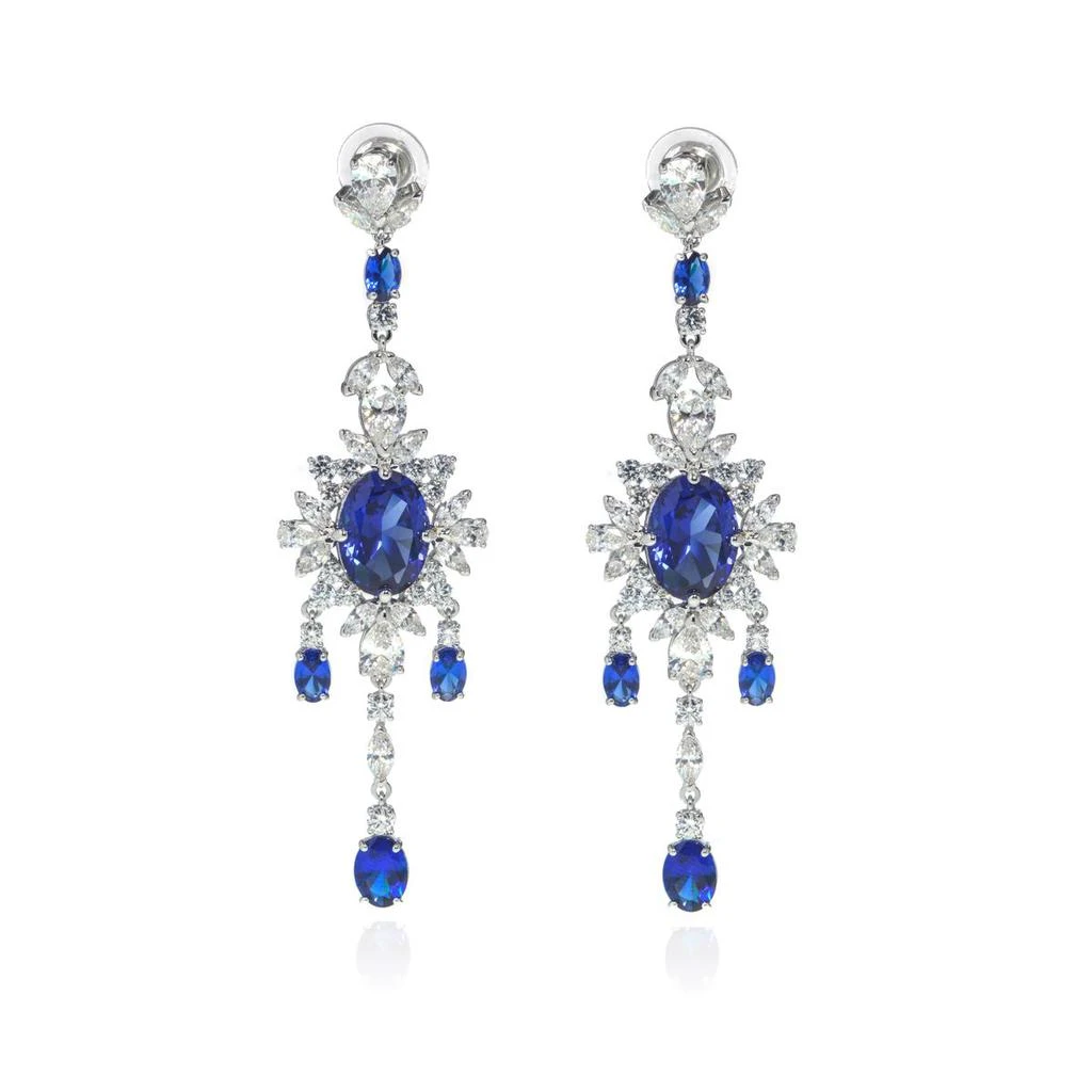 商品Swarovski|Swarovski Palace Rhodium And Crystal Earrings 5498817,价格¥1171,第1张图片