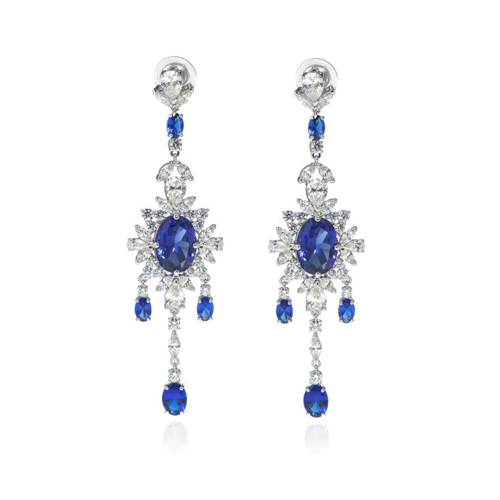 商品Swarovski|Swarovski Palace Rhodium And Crystal Earrings 5498817,价格¥1156,第1张图片
