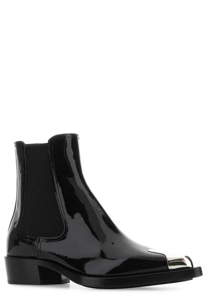 商品Alexander McQueen|Alexander McQueen Pointed-Toe Ankle Boots,价格¥4585,第2张图片详细描述