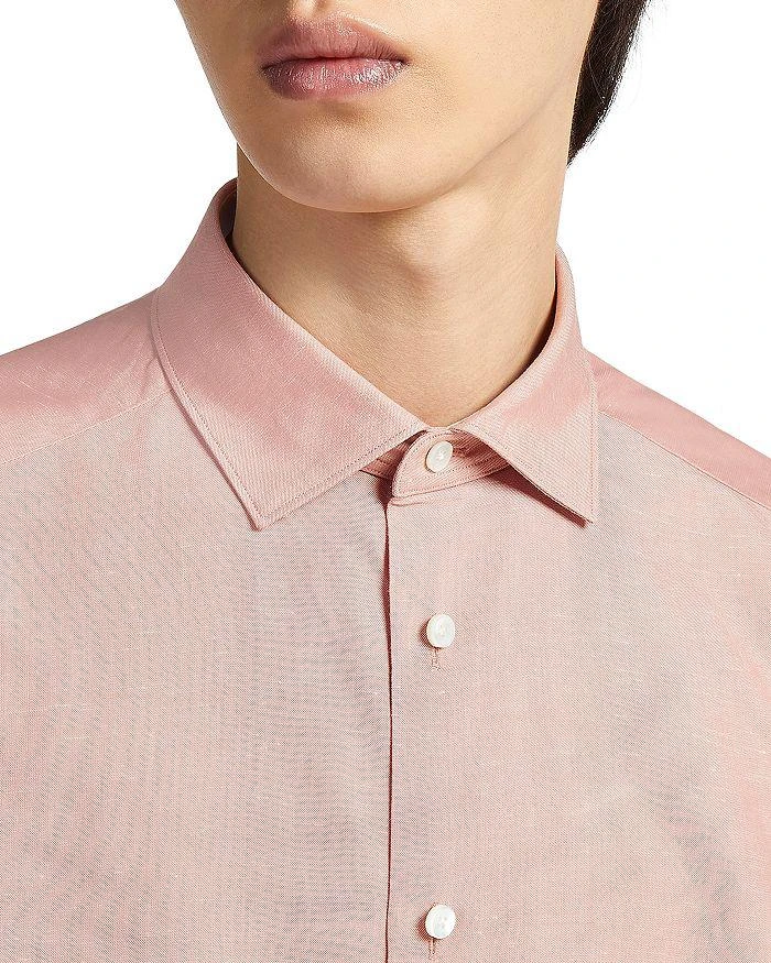 商品Zegna|Crossover Cotton Blend Shirt,价格¥4267,第3张图片详细描述