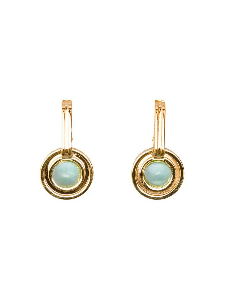 商品Leda Madera|Sophia Gold Plated Brass Earrings With Stone Leda Madera Woman,价格¥1387,第1张图片