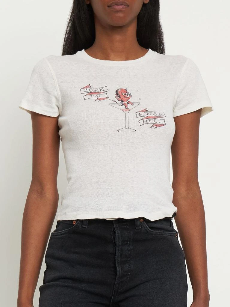 商品Re/Done|90s Raise Hell Printed Cotton T-shirt,价格¥1616,第4张图片详细描述