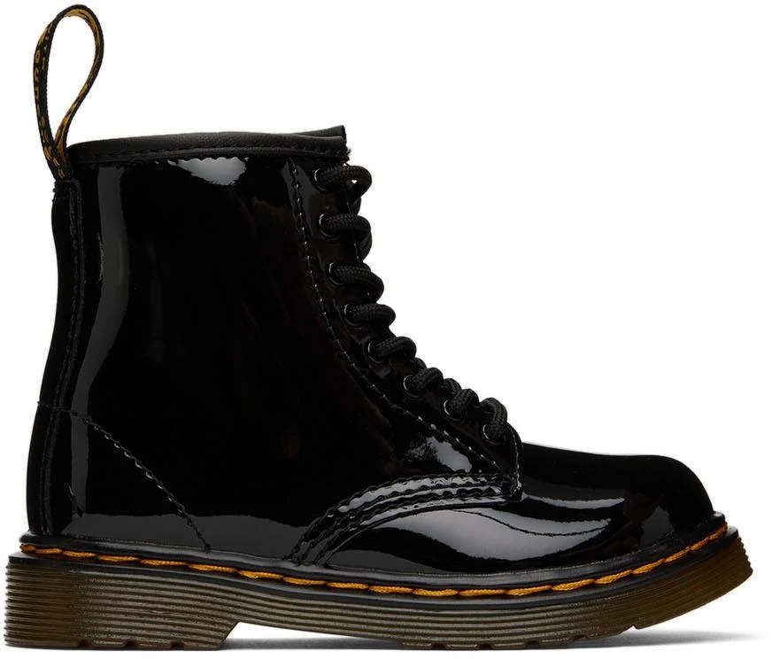 商品Dr. Martens|Baby Black Patent 1460 Boots,价格¥549,第1张图片