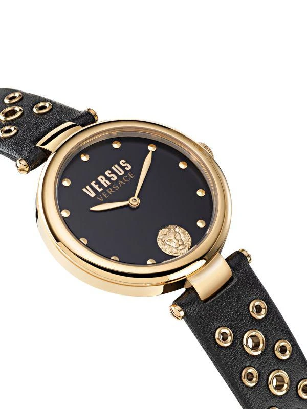 商品Versus Versace|Los Feliz 34MM Stainless Steel & Leather-Strap Watch,价格¥788,第3张图片详细描述