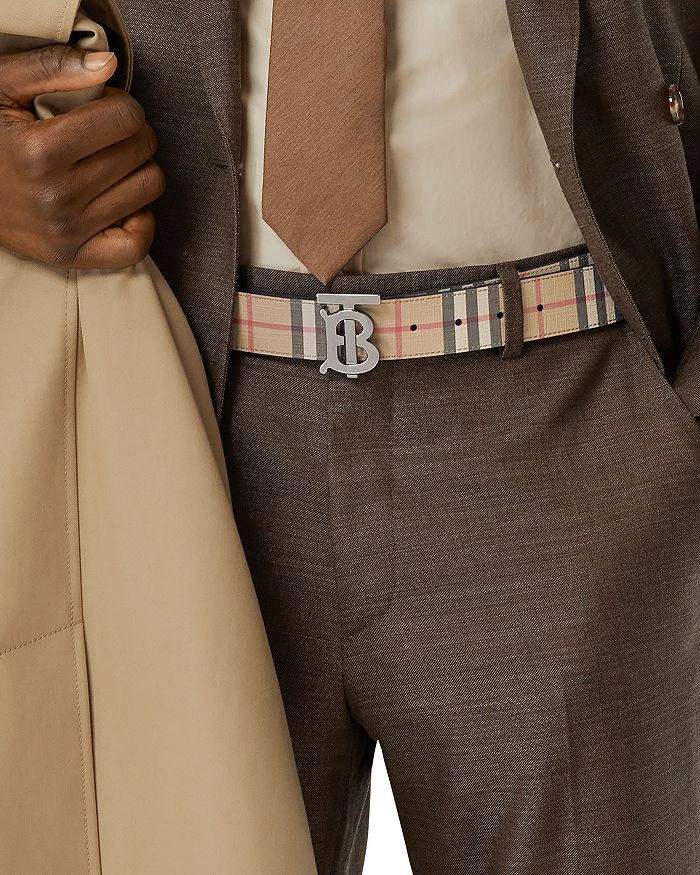 商品Burberry|Reversible Monogram Motif Vintage Check Belt,价格¥2892,第2张图片详细描述