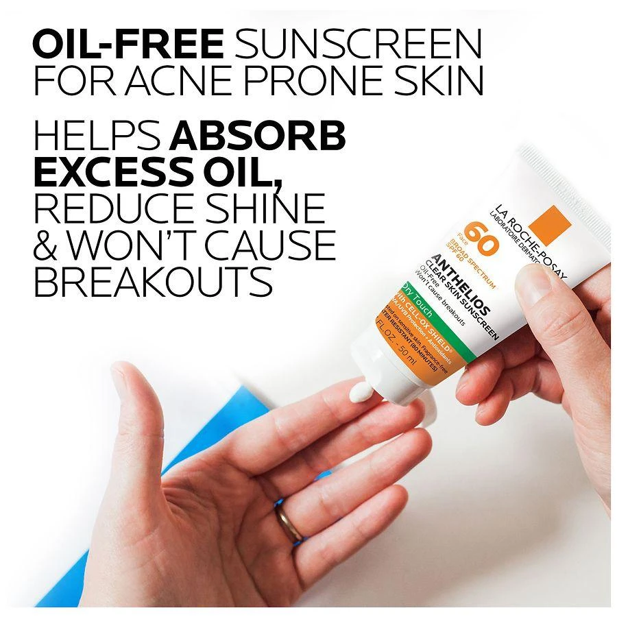 La Roche-Posay Anthelios Clear Skin Sunscreen for Face, Oil-Free, SPF 60 3