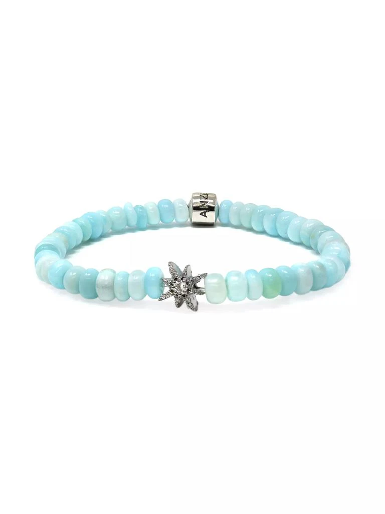 商品Anzie|Bohème Sterling Silver, Peruvian Opal & Topaz Beaded Stretch Bracelet,价格¥2061,第1张图片