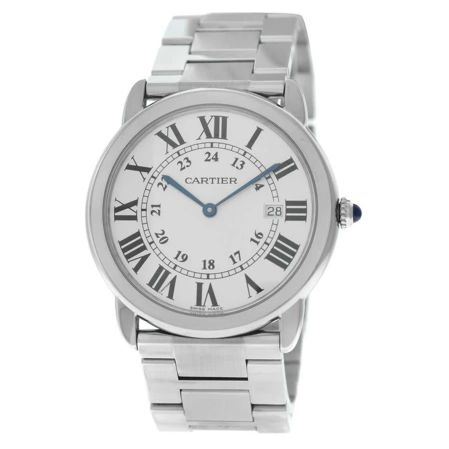 商品[二手商品] Cartier|Pre-owned Cartier Ronde Solo Quartz White Dial Mens Watch 3603,价格¥23504,第1张图片