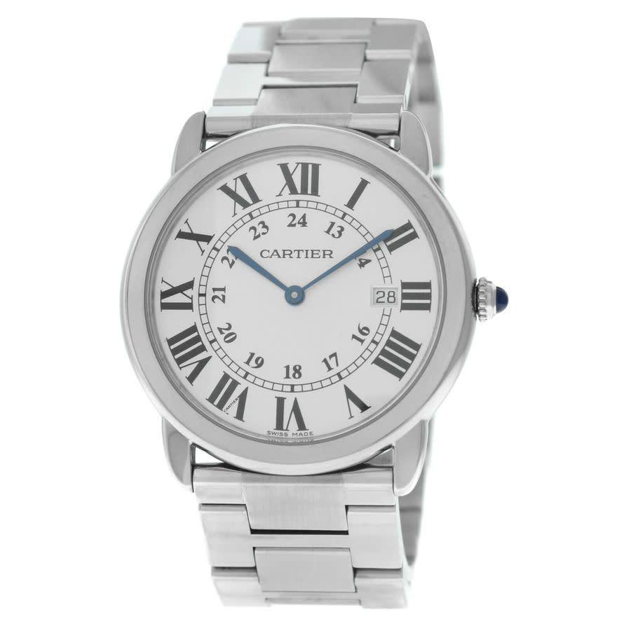 商品[二手商品] Cartier|Pre-owned Cartier Ronde Solo Quartz White Dial Mens Watch 3603,价格¥22615,第1张图片