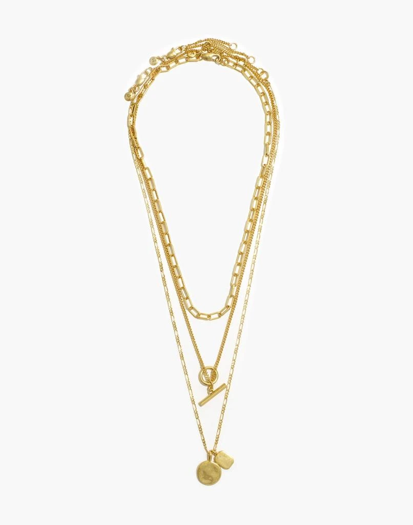 商品Madewell|Toggle Chain Necklace Set,价格¥319,第3张图片详细描述