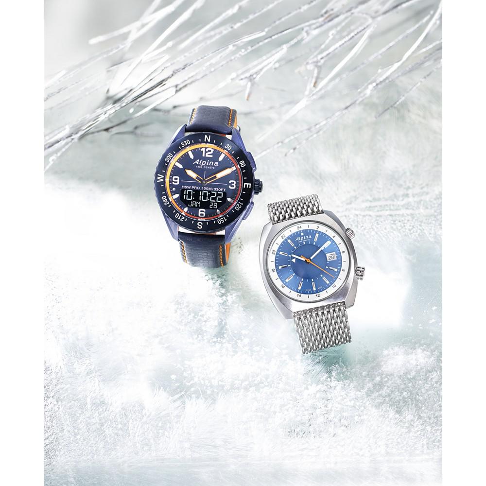 Men's Swiss Automatic Startimer Pilot Heritage GMT Stainless Steel Mesh Bracelet Watch 42x41mm商品第4张图片规格展示