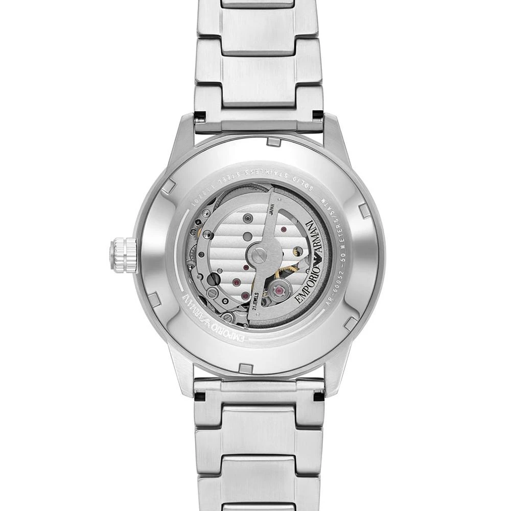 商品Emporio Armani|Men's Automatic Stainless Steel Bracelet Watch 43mm,价格¥3326,第3张图片详细描述