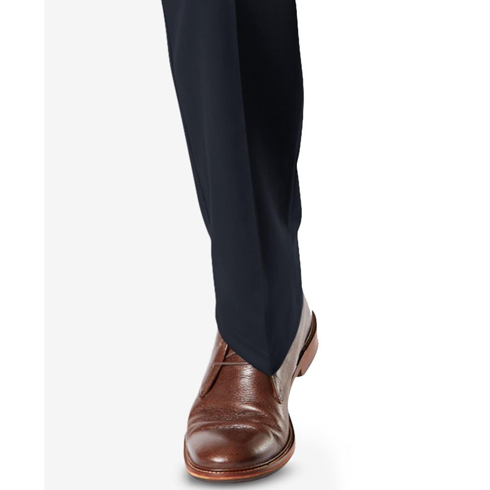 Men's Signature Lux Cotton Classic Fit Creased Stretch Khaki Pants商品第5张图片规格展示