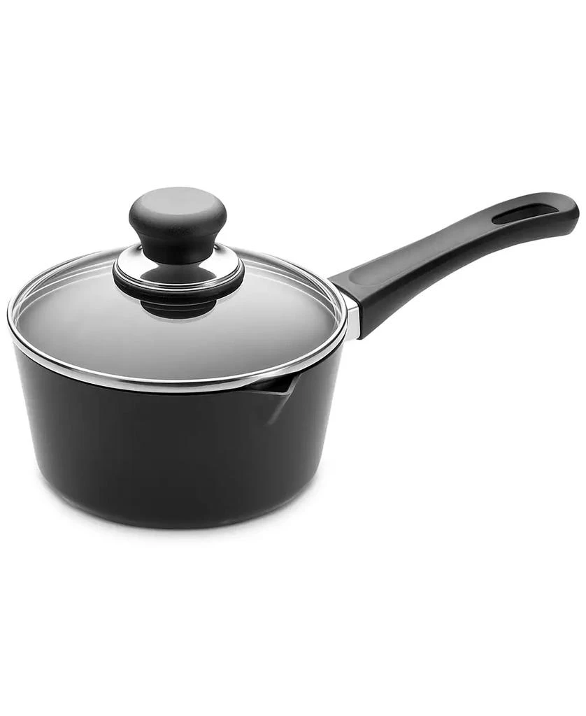 商品Scanpan|Classic 1.25 qt, 1.0 L, 6.25", 16cm Nonstick Saucepan with Lid, Black,价格¥864,第1张图片