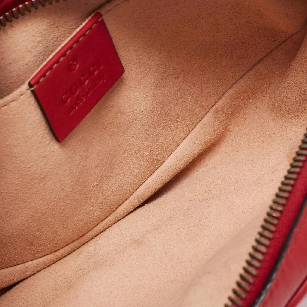 Gucci Red Matelassé Leather GG Marmont Belt Bag 商品