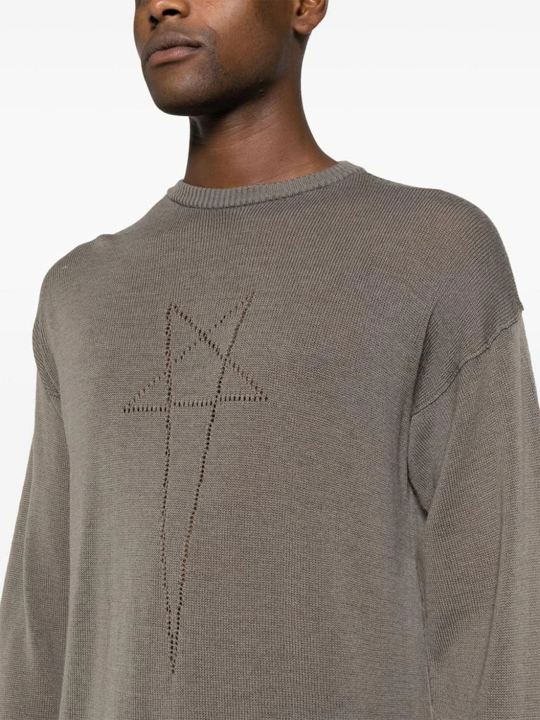 商品Rick Owens|RICK OWENS - Cotton Sweater With Print,价格¥4025,第2张图片详细描述