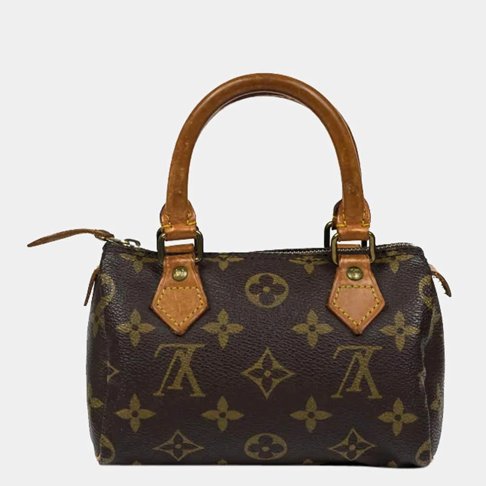 商品[二手商品] Louis Vuitton|Louis Vuitton Brown Monogram Canvas Nano Speedy Satchel Bag ,价格¥9299,第3张图片详细描述