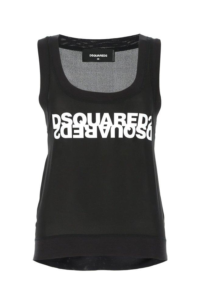 Dsquared2 Logo Print Crewneck Tank Top商品第1张图片规格展示