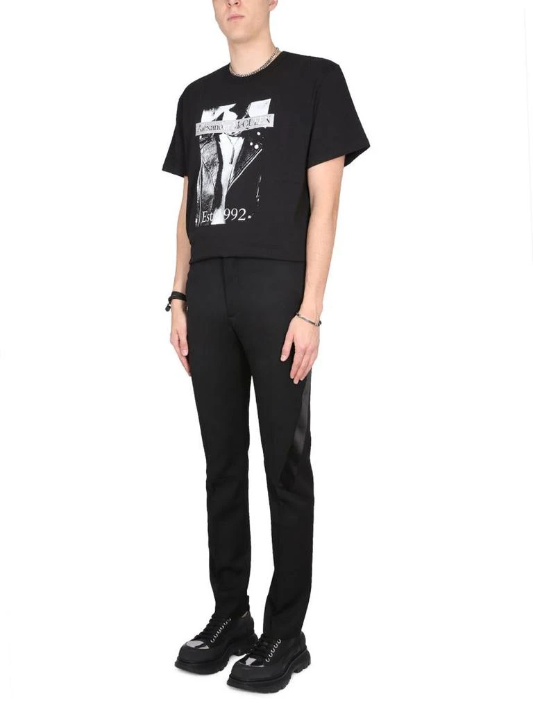 商品Alexander McQueen|ALEXANDER MCQUEEN VIRGIN WOOL PANTS,价格¥4772,第2张图片详细描述