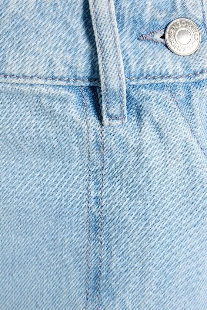商品Kenzo|Appliquéd faded denim mini skirt,价格¥1059,第4张图片详细描述