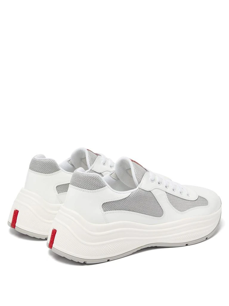 商品Prada|America's Cup patent leather and mesh trainers,价格¥5989,第5张图片详细描述
