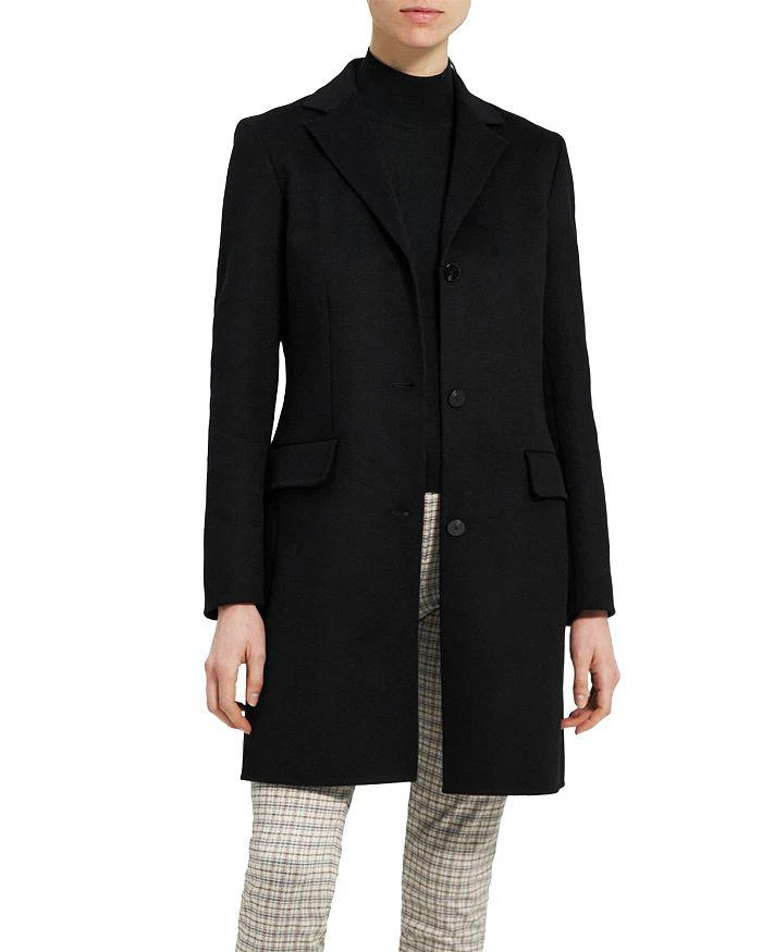 商品Theory|Single Breasted Wool & Cashmere Blend Coat,价格¥1695,第1张图片