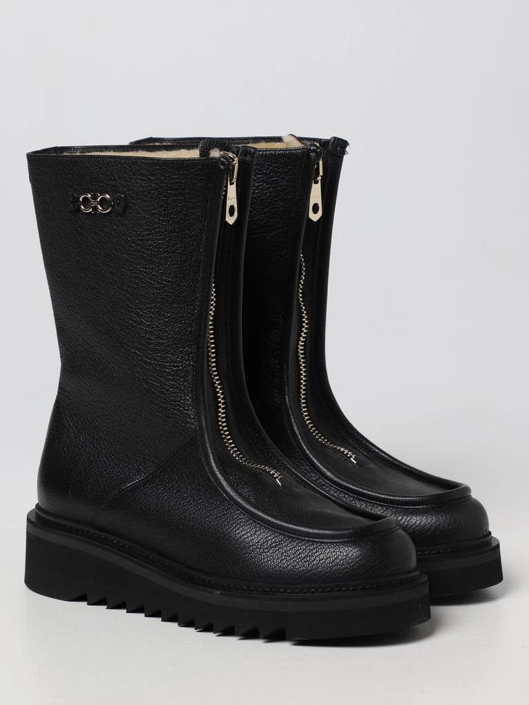 商品Salvatore Ferragamo|Ferragamo flat ankle boots for woman,价格¥3146,第2张图片详细描述
