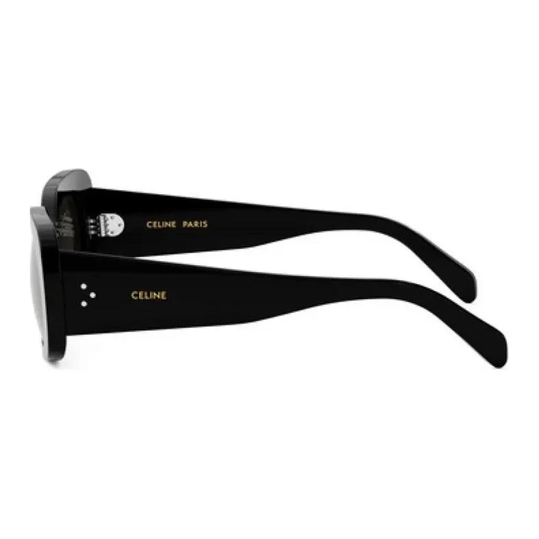 商品[国内直发] Celine|赛琳 字母标识 塑料 不规则形 太阳眼镜 女款 黑色,价格¥2865,第6张图片详细描述