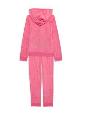 商品Juicy Couture|Girl's 2-Piece Track Hoodie & Joggers Set,价格¥283,第2张图片详细描述