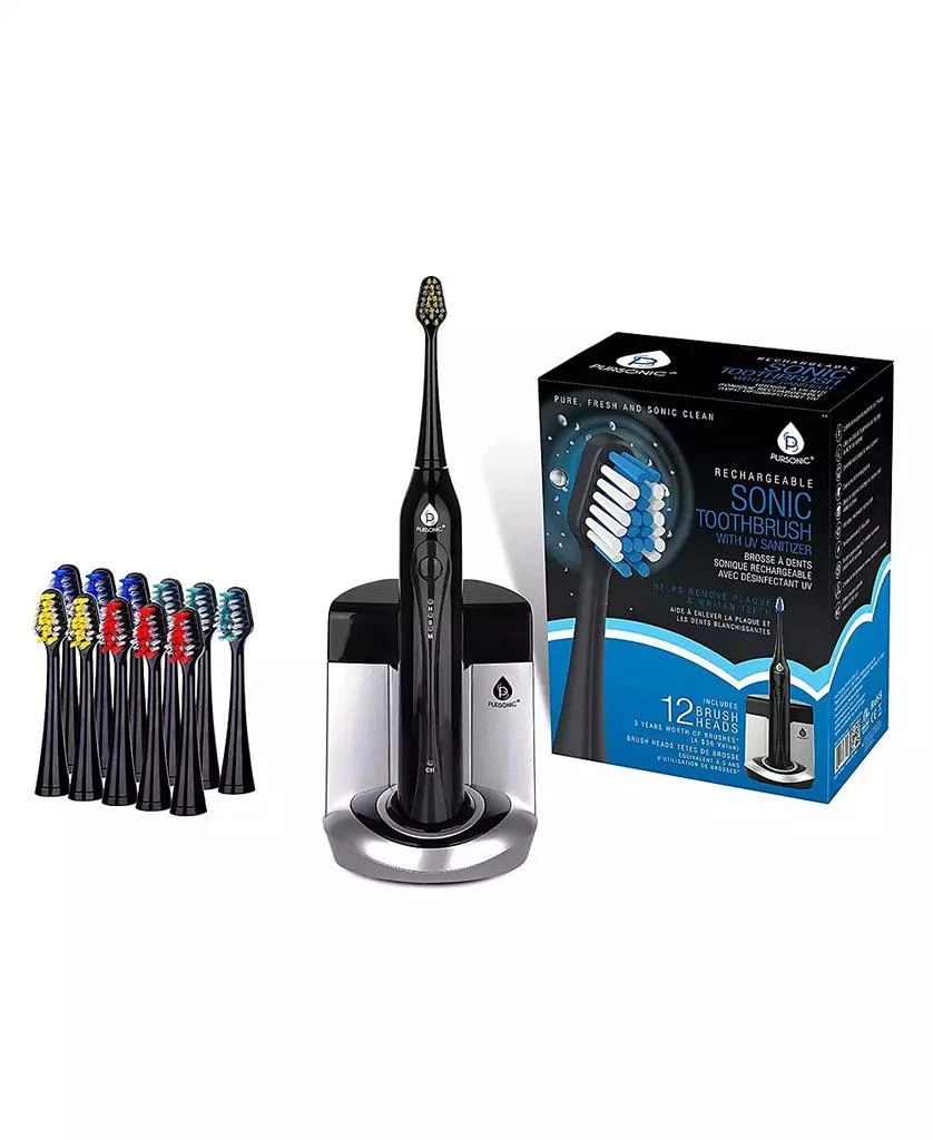 商品PURSONIC|Deluxe Plus Sonic Rechargeable Toothbrush with Built In UV sanitizer,价格¥247,第1张图片
