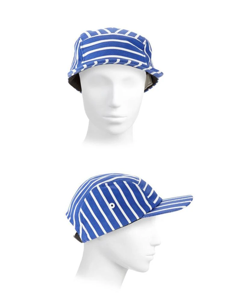 商品AMI|Stripe Cotton Baseball Cap,价格¥965,第3张图片详细描述