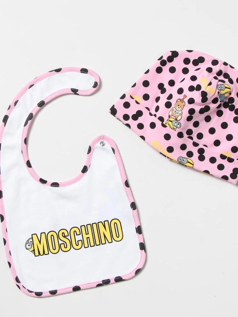 商品Moschino|Moschino Baby cotton hat + bib set,价格¥489,第2张图片详细描述